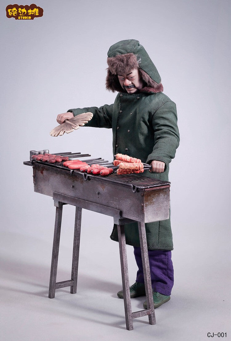 1/12 Barbecue Stall Scene Model Does Not Include A Doll Model
