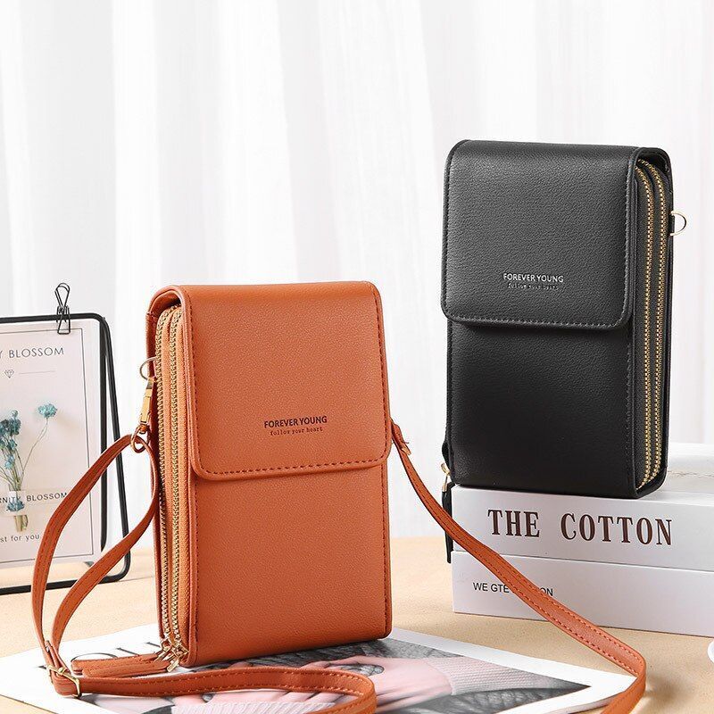 Crossbody Wallet Women Shoulder Bags Long Purse Multifunctional Pocket Polyester
