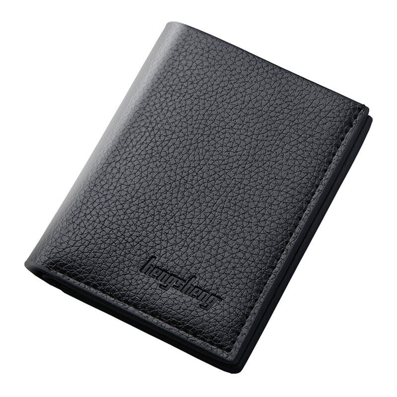 Men's Short Vertical Wallet Bank Card Package Purse ID Card Bag Holder Purses