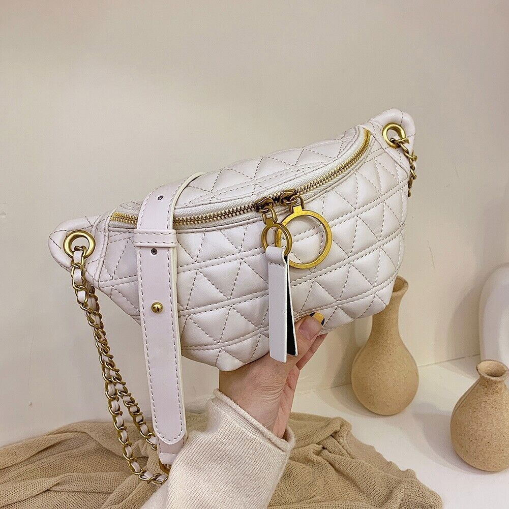 Women Fanny Chest Bag Waist Pack Crossbody Leather Fashion Travel Shoulder Bag