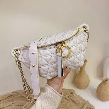 Women Fanny Chest Bag Waist Pack Crossbody Leather Fashion Travel Shoulder Bag