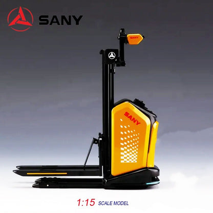 1:15 SANY Pallet Stacking Forklift Truck AGV Contruction Machine Diecast Model