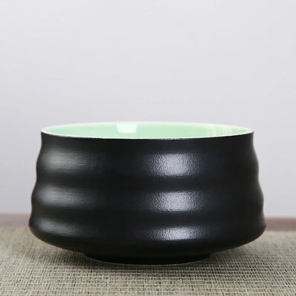 Embersceramic Ceramic Matcha Bowl with Bamboo Whisk and Chasen Holder
