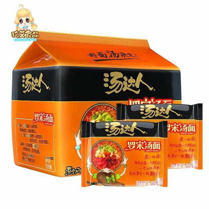 5PCs Tongyi Chinese Food Snack Instant Noodles 统一方便面 汤达人 豚骨面五连包 different flavor