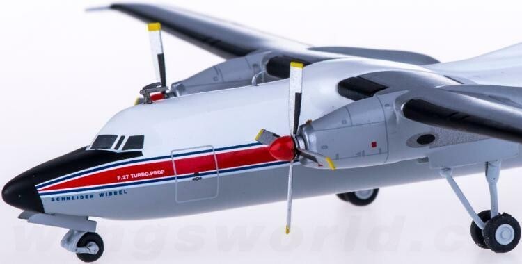 1:200 Herpa LTU International Fokker 27 Passenger Aircraft Diecast Plane Model