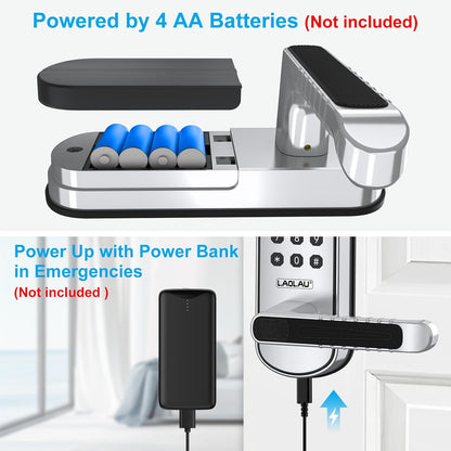 B04 Fingerprint Electronic Door Lock with Keypad and Handle – Keyless Entry Smar