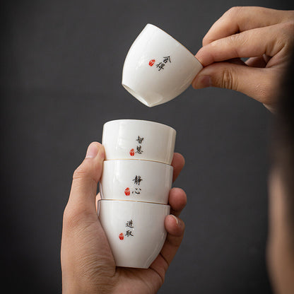 one cup porcelain master cup of tea 55ml Zen style ceramic kungfu tea cup China