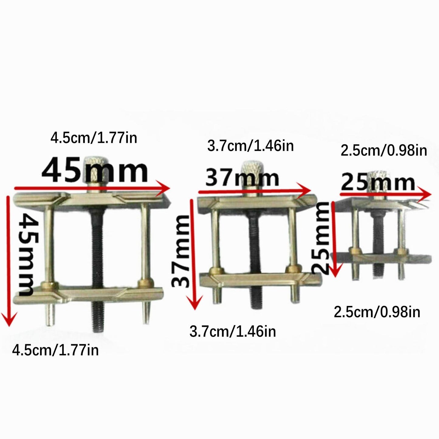 3* Metal Watch Movement Case Holder Watchmaker Adjustable Bracket Repair Tools