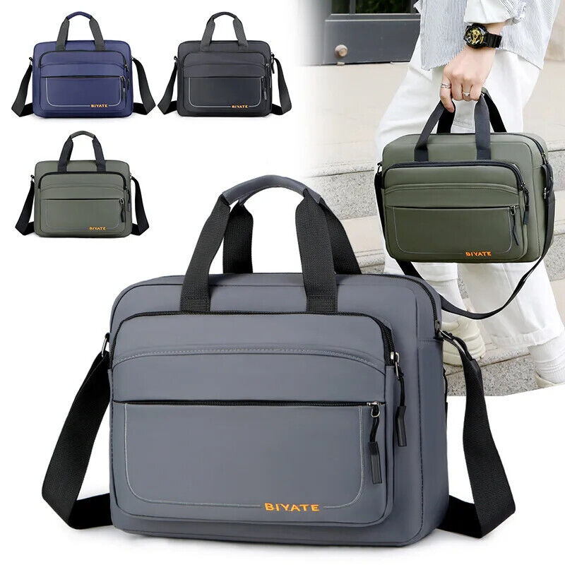 Men's Shoulder Bag Cross Body Handbag Business Briefcase Messenger Bag Men