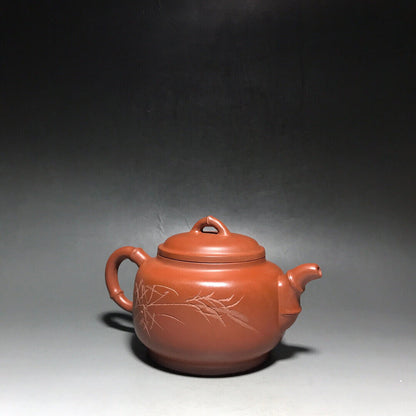 Chinese Yixing Zisha Clay Handmade Exquisite Teapot（品茗：鼓腹 底款：如图）