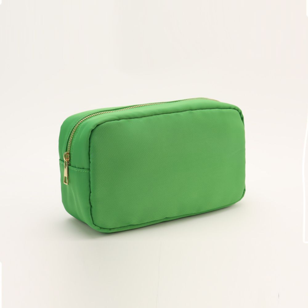 Rhinestone Nylon Waterproof Pouch Makeup Case Nylon Travel Cosmetic Bag Cosmetic