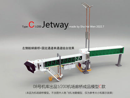 1/200 Airport Ground Service Aircraft Bridge Model Left+Fixed Access Ladder A+C