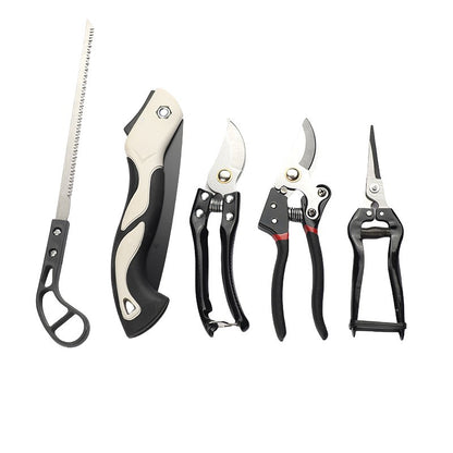 Gardening five-piece set of flower pruning scissors folding saw tool box USA
