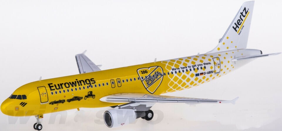 1:200 Herpa Eurowings AIRBUS A320 Passenger Airplane ABS Plastic Aircraft Model