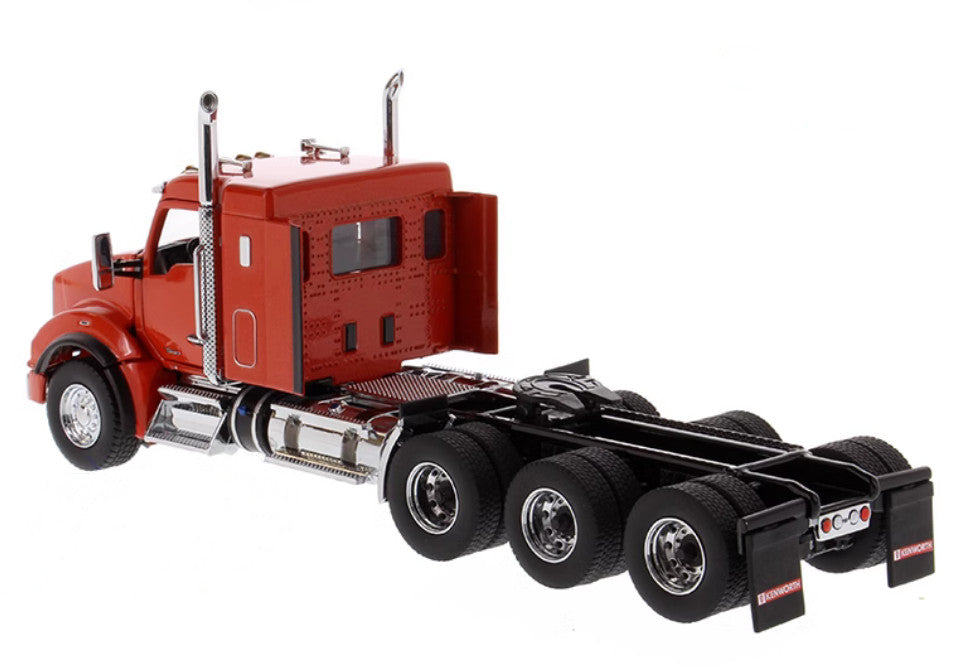 1:50 Kenworth T880 SBFA 40" Sleeper Tridem Tractor Trailer Diecast Truck Model