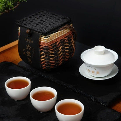 500g Premium Wuzhou Liubao Dark Tea 2016 Authentic Ripe Tea Aroma Dark Tea