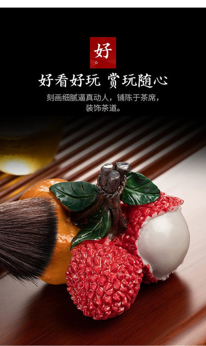 8.5cm Color Changing Lychee Tea Pet Decor Tea Tea Set Tea Play