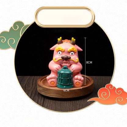 2024 Chinese Zodiac Dragon Resin Statue Year Gift Home Car Mascot Decor Ornament