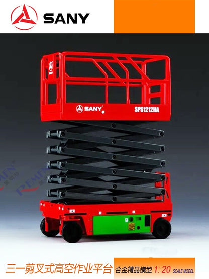 1:20 SANY SPS1212HA Scissor Lift Aerial Work Platform Machine Diecast Model