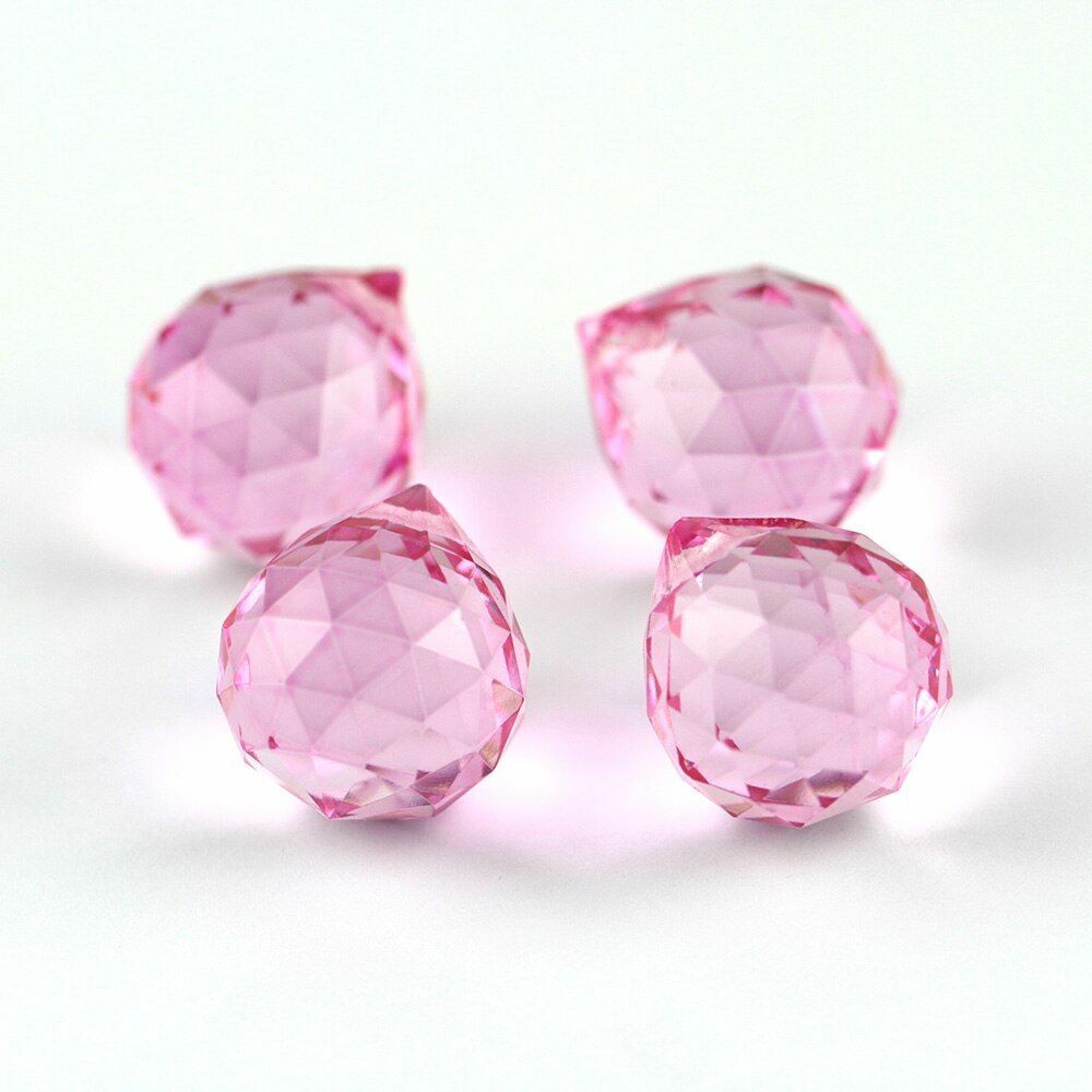 10pcs Chandelier Crystal Glass Balls Cut-Faceted Hanging Lamp Lighting Part Home
