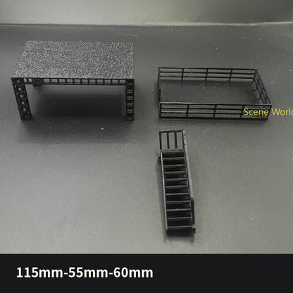 1/64 Parking Lot Model Car Display Stand Scene Building Model Accessory