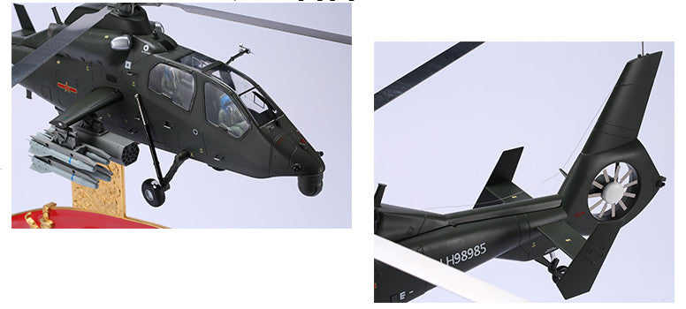 1:24 71CM China Z-19 Helicopter Airplane Diecast Military Aircraft Plane Model