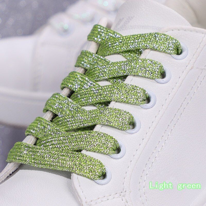 Shoelaces Colorful Sparkling Flat Athletic Sneakers Shoes Boot Strings 100-160cm