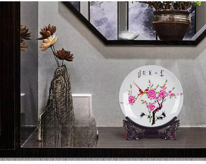 Jingdezhen Ceramic Decorative Plate 26cm 10.0 inches Chinese Home Decorations -