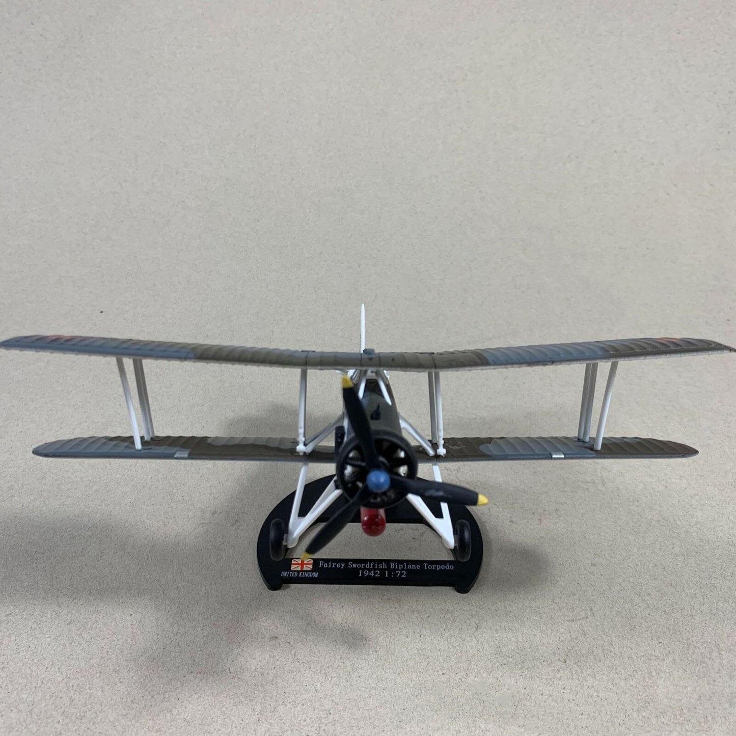 1/72 Scale WWII British Navy Fairey Swordfish Aircraft Finished Model Toy Gift