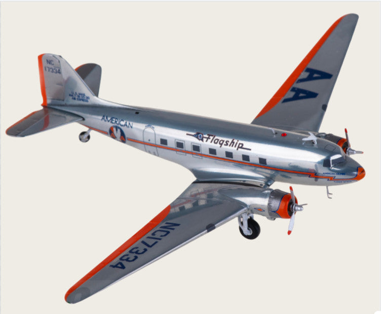 1:200 JC Wings American Airlines Plane DC-3 Diecast Aircraft Model