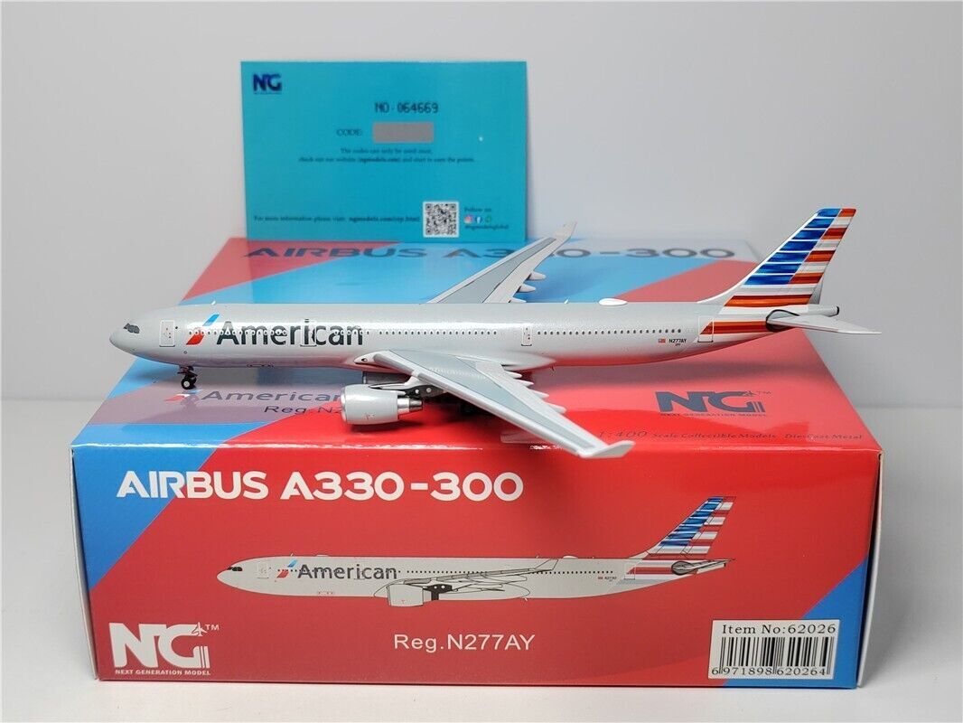 1:400 NG American AIRBUS A330-300 Passenger Airplane Diecast Aircraft Model