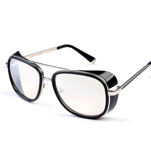 Men Retro Sunglasses Iron Man Tony Stark Vintage Eyeglasses Male Fashion Eyewear