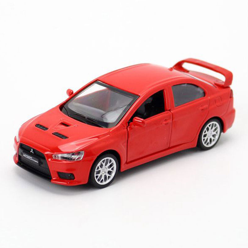 1/41 Scale Mitsubishi Lancer Evolution X Model Car Metal Diecast Toy Cars Red