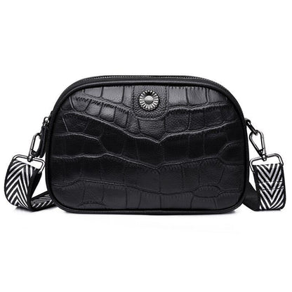 Soft Cowhide Messenger Bag Genuine Leather Shoulder Bag Luxury Handbag Polyester