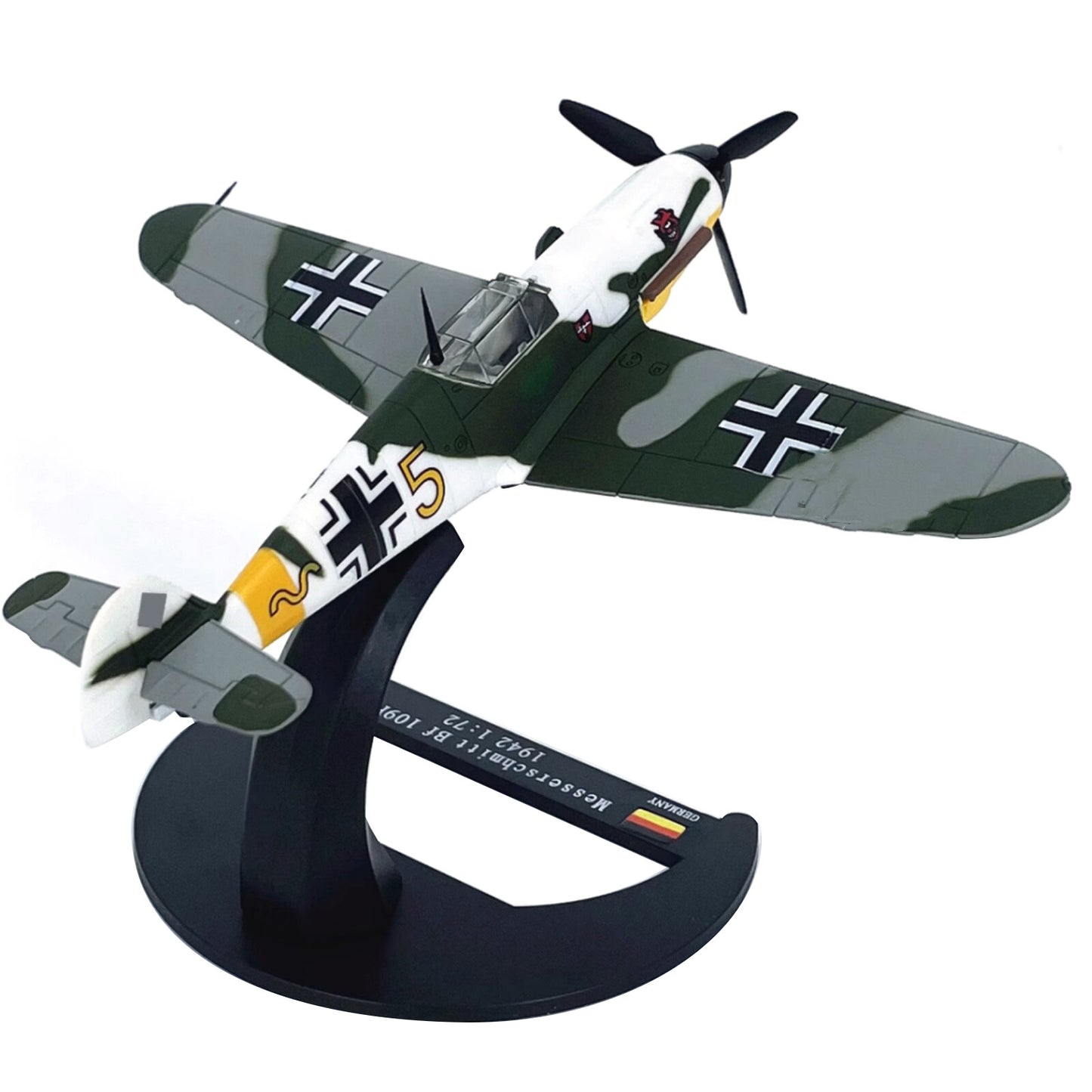 1/72 Scale WWII Germany Messerschmitt Bf-109F-4 Fighter Model Plane Toy Display