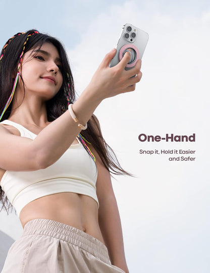 Magnetic Phone Ring Grip Holder Compatible for Magsafe, 360° Rotating with Smoot