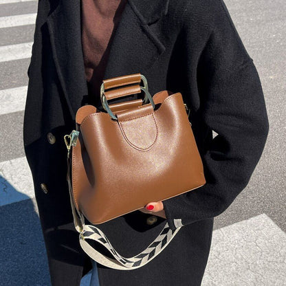 Spring Luxury Leather Small Crossbody Bags Short Handle Shoulder Purse Handbag