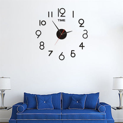 DIY Wall Clocks Creative Acrylic Punch-Free Luminous Living Room Home Decor 16in
