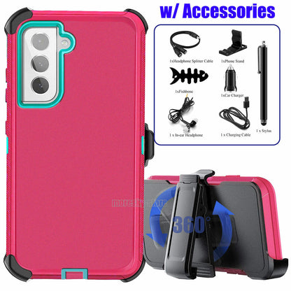 For Samsung Galaxy S21 FE 5G Belt Holster Case Hard Shockproof Cover / Accessory