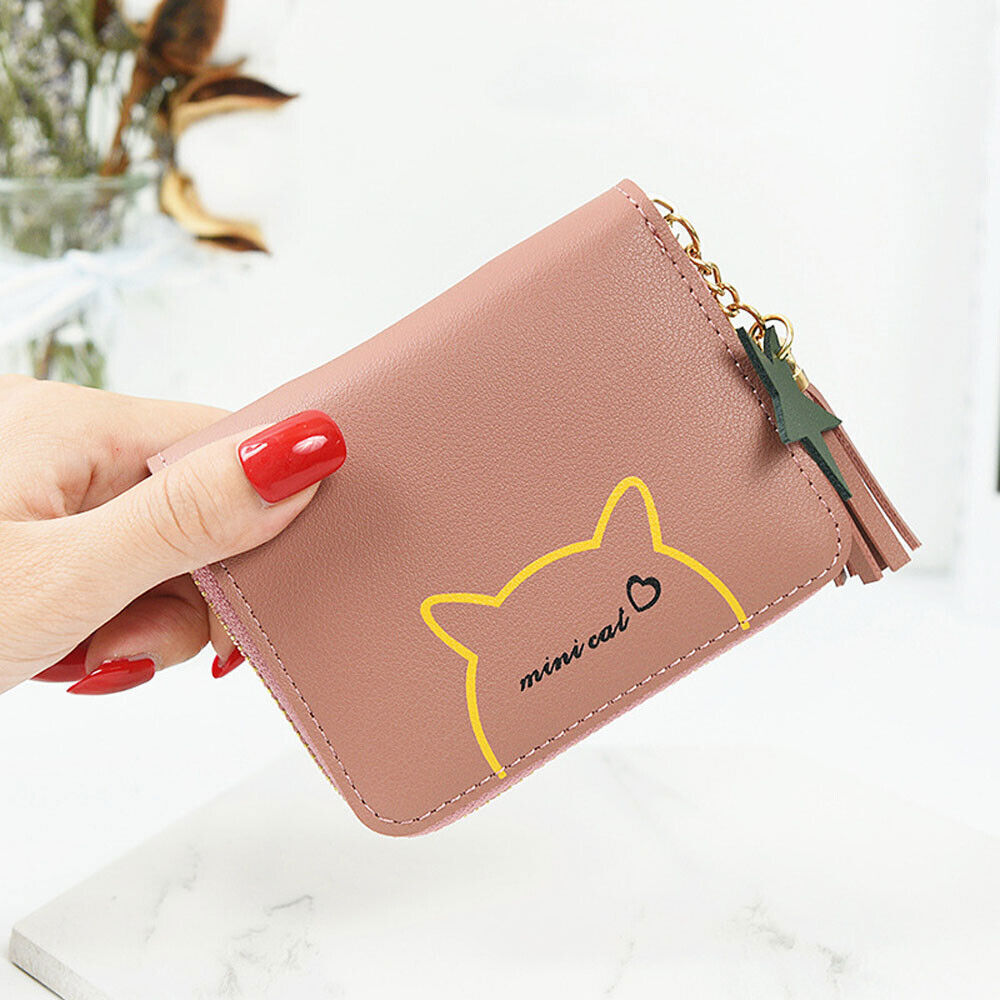 Fashion Small Women Zipper Wallet Leather Coin Bag Credit Card Mini Purse Clutch