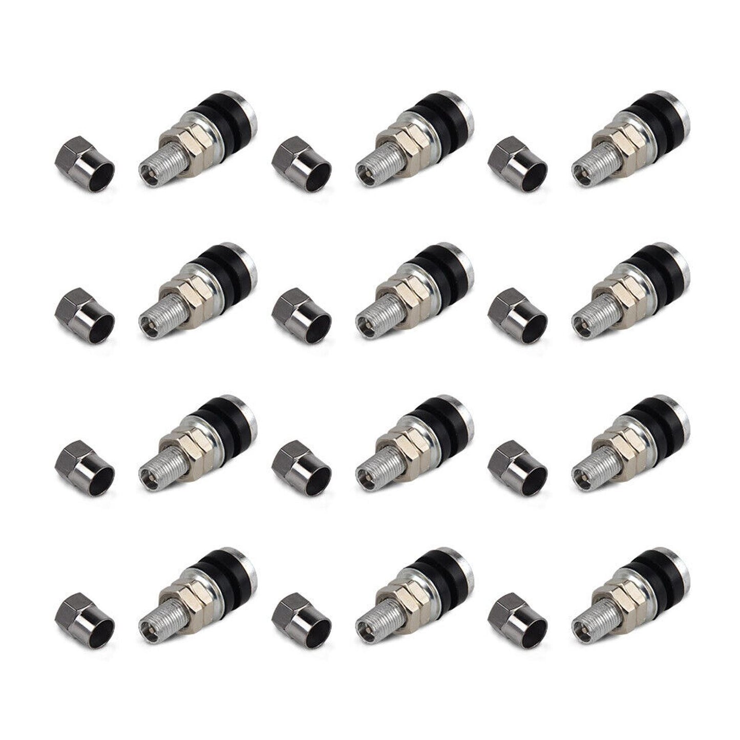 12 Valve Stems Bolt Durable Replacement Metal Rod Wheel Tire Valve Stems Bolt