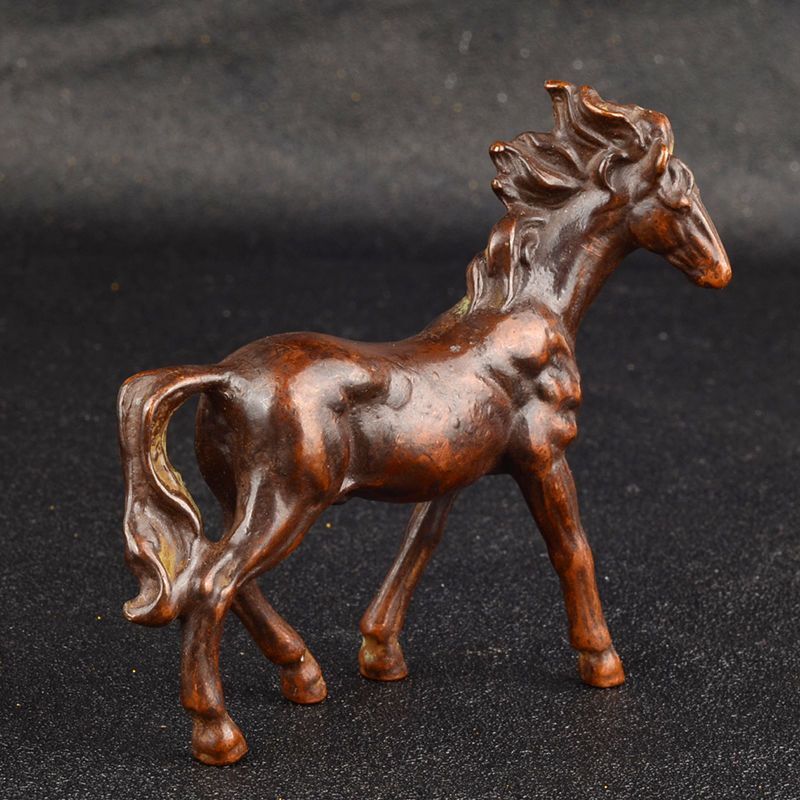 Collection copper Galloping Horse Statue figure Art Home decor good stand