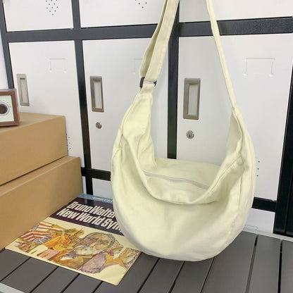 Canvas Fabric Grunge Big Soft Slouchy Hobo Bag Laptop Weekender Side Shoulder