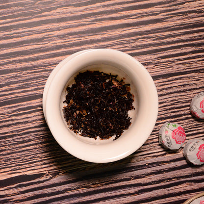 Yunnan Puer Tuo Red Rose Pu Erh Flower Flavor Mini Tuo Cha Ripe Pu'er Tea 500g