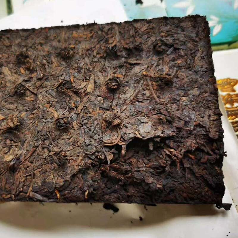 90s CNNP Yunnan PU ERH tea brick classic 7581 hardware flower Pu'er Ripe 250g -