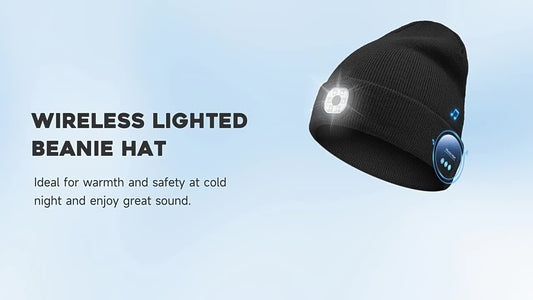 Night outdoor adventure lighting Bluetooth LED lamp cap and making phone calls