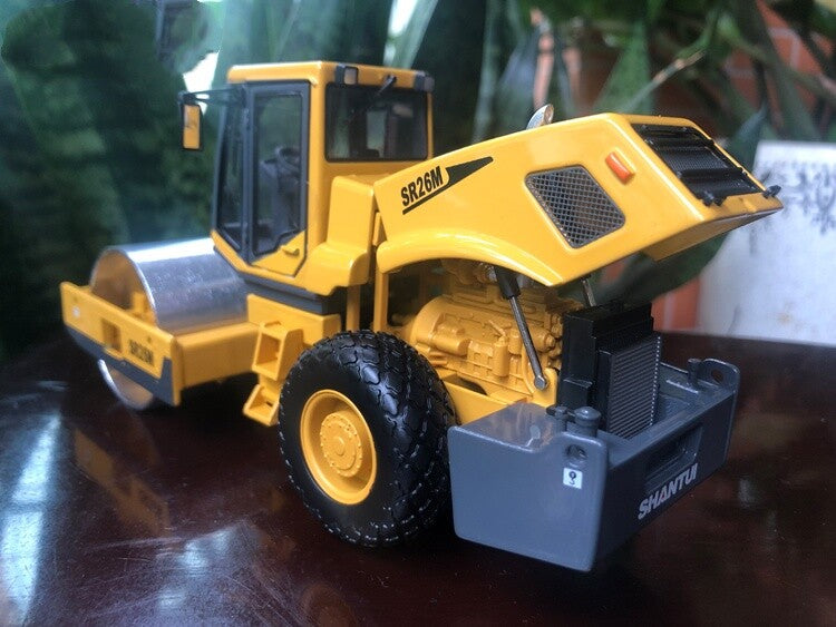 1:35 18CM SHANTUI SR26M Road Roller Construction Equipment Machine Diecast Model