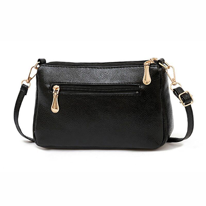 Handbag High Quality Leather Small Messenger Bag Solid Color Shoulder Crossbody