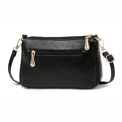 Handbag High Quality Leather Small Messenger Bag Solid Color Shoulder Crossbody