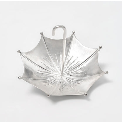 Sterling Silver Filter Net For Tea Health Care Umbrella Design Tea Strainer New